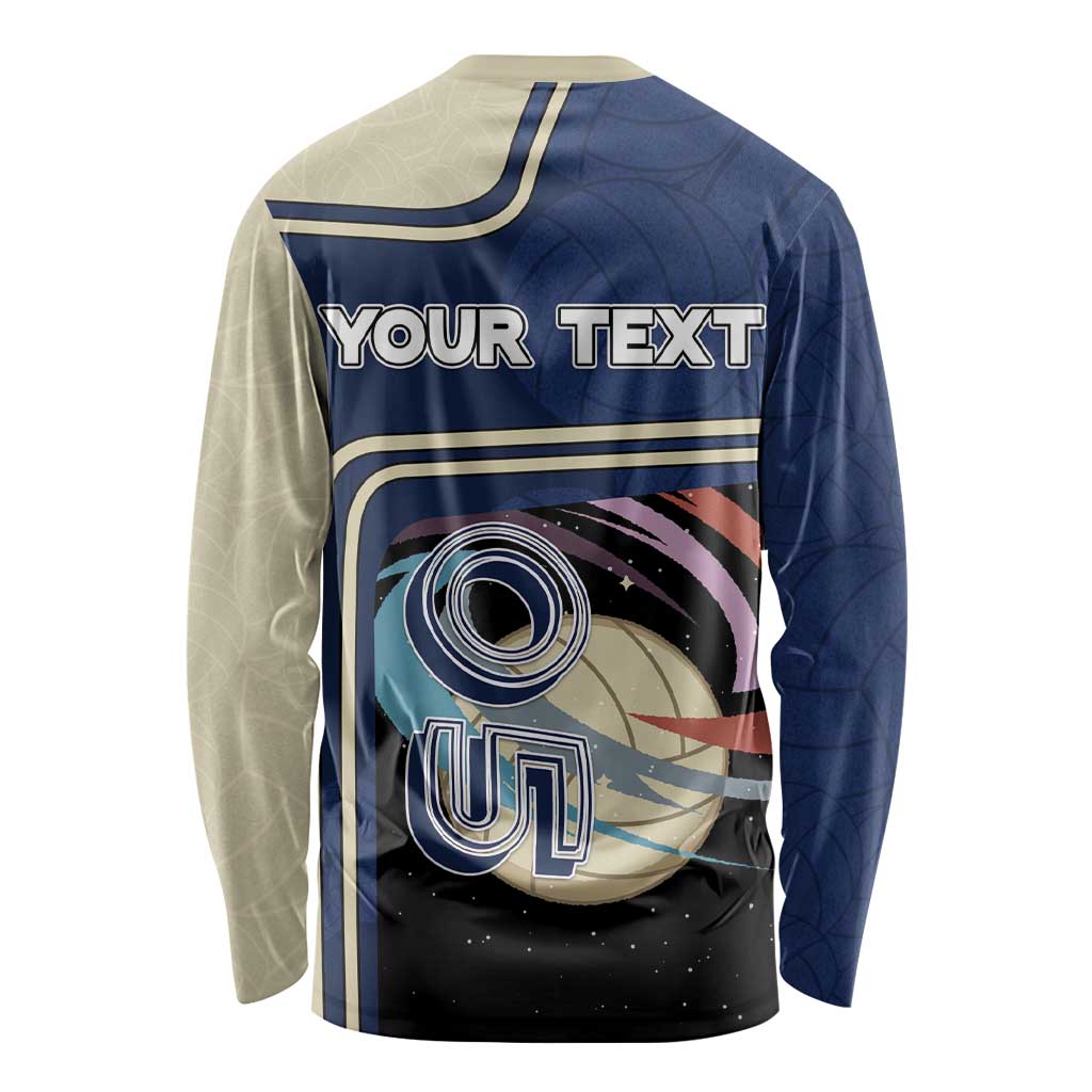 Custom Volleyball Long Sleeve Shirt Astronaut Cosmic Spiker