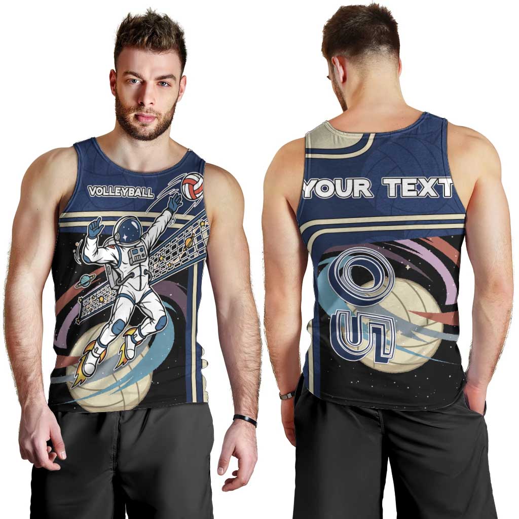 Custom Volleyball Men Tank Top Astronaut Cosmic Spiker