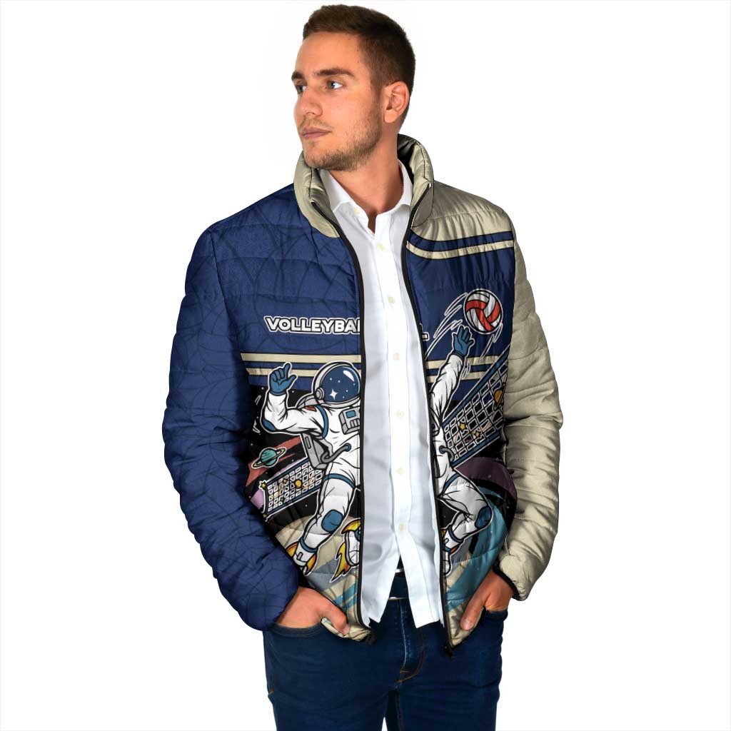 Custom Volleyball Padded Jacket Astronaut Cosmic Spiker