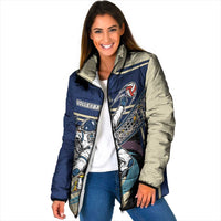 Custom Volleyball Padded Jacket Astronaut Cosmic Spiker