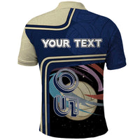 Custom Volleyball Polo Shirt Astronaut Cosmic Spiker