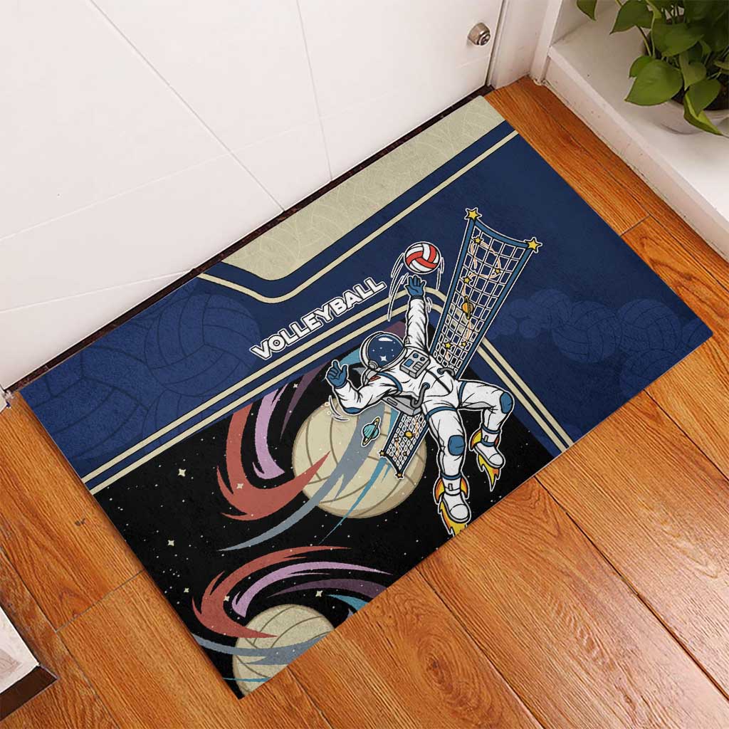 Volleyball Rubber Doormat Astronaut Cosmic Spiker