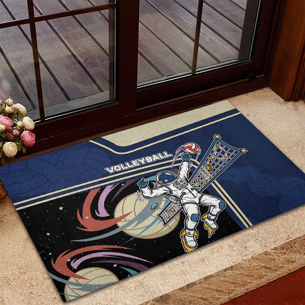 Volleyball Rubber Doormat Astronaut Cosmic Spiker