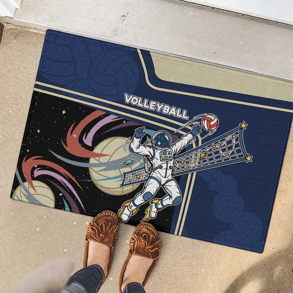 Volleyball Rubber Doormat Astronaut Cosmic Spiker