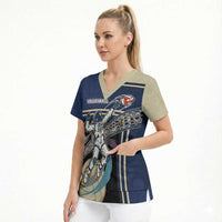 Custom Volleyball Scrub Top Astronaut Cosmic Spiker