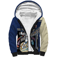 Custom Volleyball Sherpa Hoodie Astronaut Cosmic Spiker