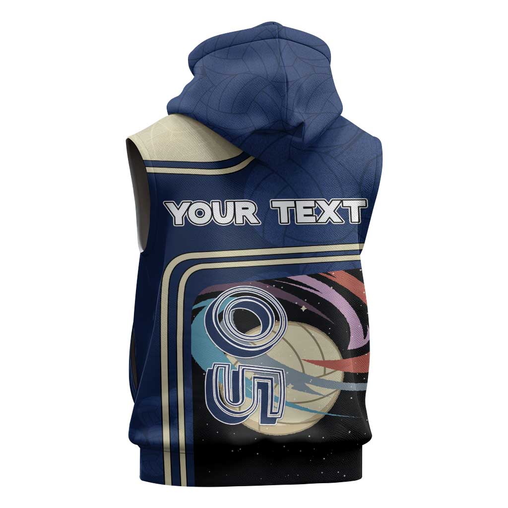 Custom Volleyball Sleeveless Hoodie Astronaut Cosmic Spiker