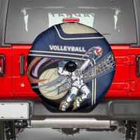 Volleyball Spare Tire Cover Astronaut Cosmic Spiker