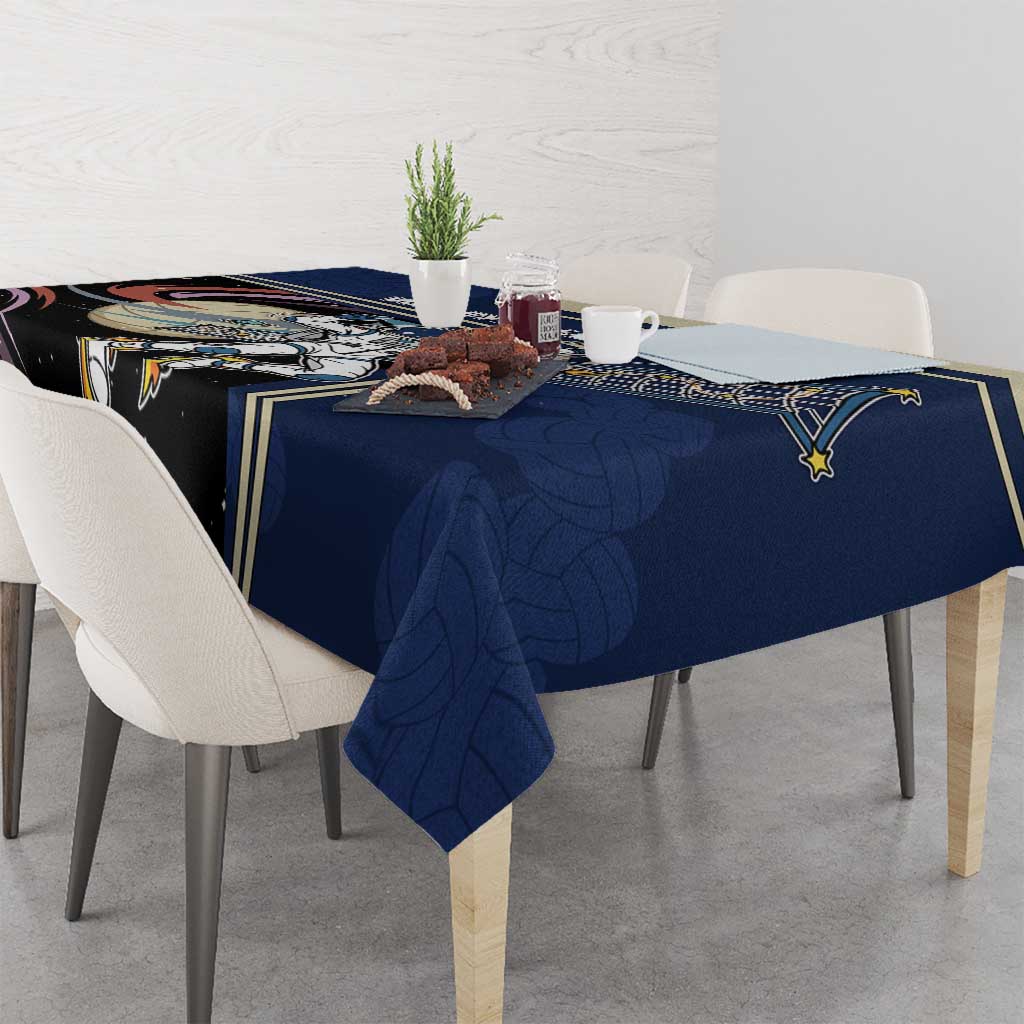 Volleyball Tablecloth Astronaut Cosmic Spiker