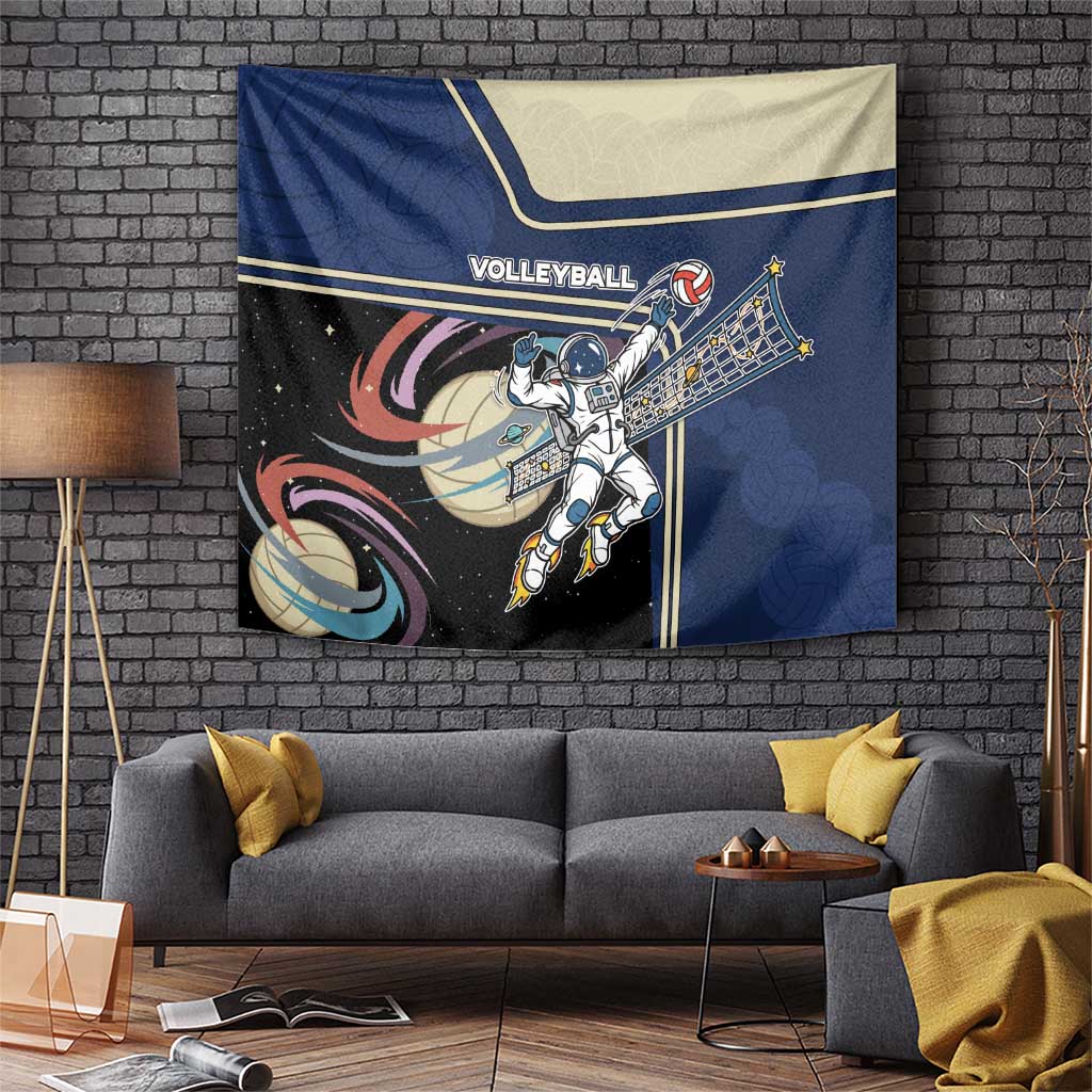Volleyball Tapestry Astronaut Cosmic Spiker