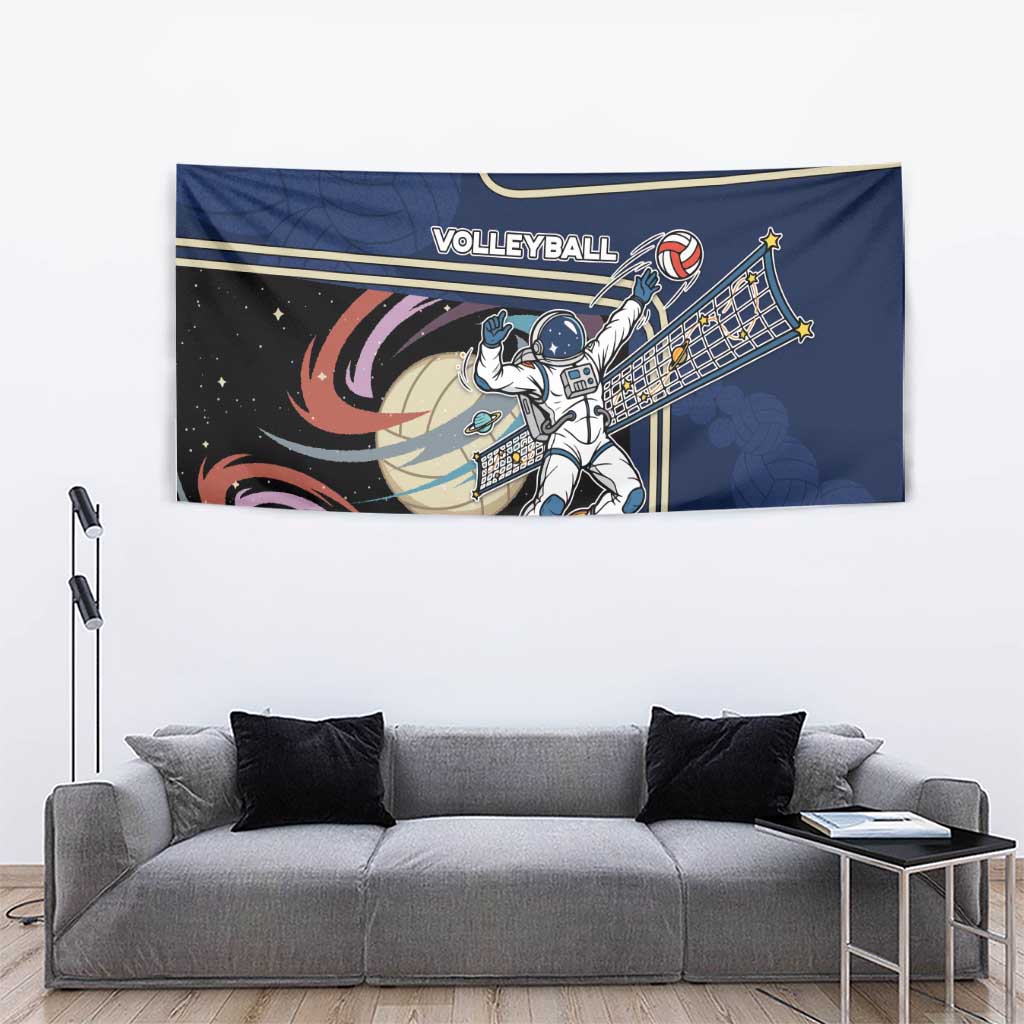 Volleyball Tapestry Astronaut Cosmic Spiker