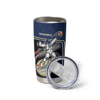 Custom Volleyball Tumbler Cup Astronaut Cosmic Spiker