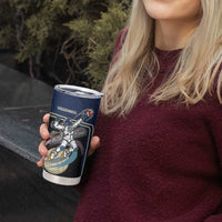 Custom Volleyball Tumbler Cup Astronaut Cosmic Spiker