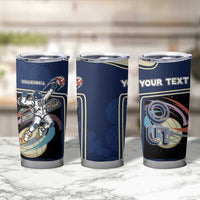 Custom Volleyball Tumbler Cup Astronaut Cosmic Spiker