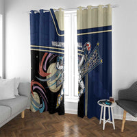 Volleyball Window Curtain Astronaut Cosmic Spiker