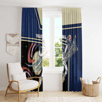 Volleyball Window Curtain Astronaut Cosmic Spiker