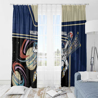 Volleyball Window Curtain Astronaut Cosmic Spiker