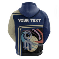 Custom Volleyball Zip Hoodie Astronaut Cosmic Spiker