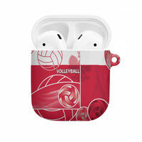 Poland Volleyball AirPods Case Halftone Dot Style