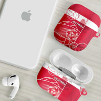 Poland Volleyball AirPods Case Halftone Dot Style