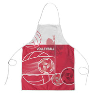 Poland Volleyball Apron Halftone Dot Style