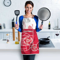 Poland Volleyball Apron Halftone Dot Style