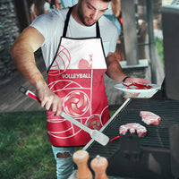 Poland Volleyball Apron Halftone Dot Style
