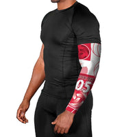 Custom Poland Volleyball Arm Sleeves Halftone Dot Style