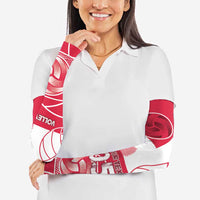 Custom Poland Volleyball Arm Sleeves Halftone Dot Style
