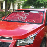 Poland Volleyball Auto Sun Shade Halftone Dot Style