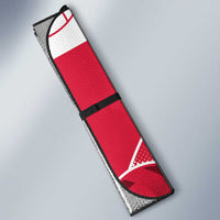Poland Volleyball Auto Sun Shade Halftone Dot Style
