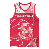 Custom Poland Volleyball Basketball Jersey Halftone Dot Style