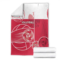 Poland Volleyball Blanket Halftone Dot Style