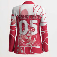 Custom Poland Volleyball Blazer Halftone Dot Style