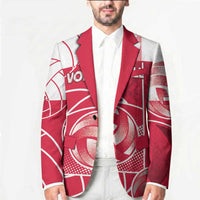Custom Poland Volleyball Blazer Halftone Dot Style