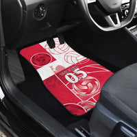 Custom Poland Volleyball Car Mats Halftone Dot Style