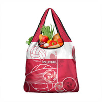 Poland Volleyball Grocery Bag Halftone Dot Style