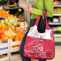 Poland Volleyball Grocery Bag Halftone Dot Style