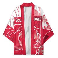 Custom Poland Volleyball Kimono Halftone Dot Style