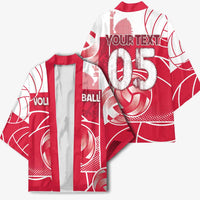 Custom Poland Volleyball Kimono Halftone Dot Style