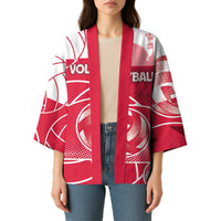 Custom Poland Volleyball Kimono Halftone Dot Style