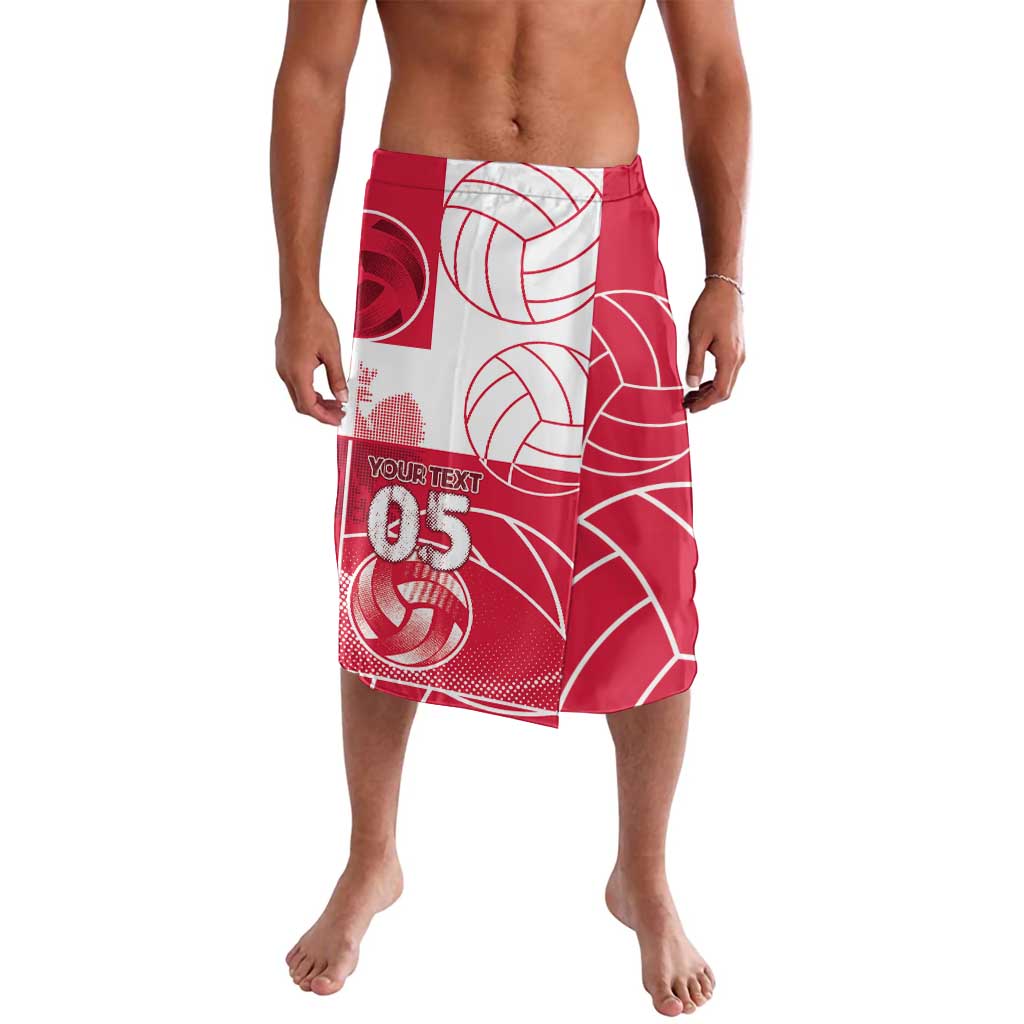 Custom Poland Volleyball Lavalava Halftone Dot Style