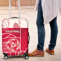 Poland Volleyball Luggage Cover Halftone Dot Style