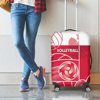 Poland Volleyball Luggage Cover Halftone Dot Style