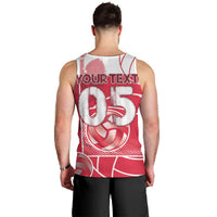 Custom Poland Volleyball Men Tank Top Halftone Dot Style