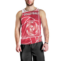 Custom Poland Volleyball Men Tank Top Halftone Dot Style