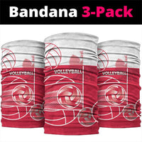 Poland Volleyball Neck Gaiter Halftone Dot Style