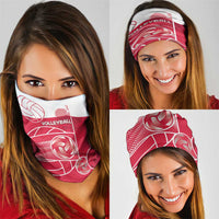 Poland Volleyball Neck Gaiter Halftone Dot Style