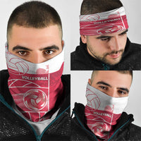 Poland Volleyball Neck Gaiter Halftone Dot Style
