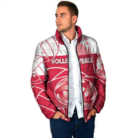 Custom Poland Volleyball Padded Jacket Halftone Dot Style